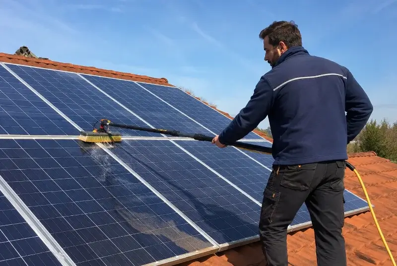 Nettoyage et entretien de panneaux solaires aux Gets