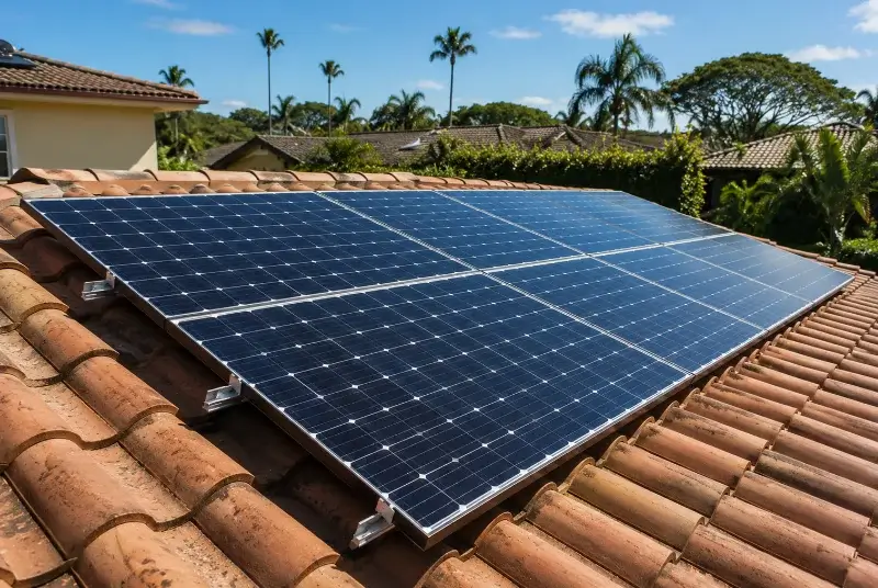 Installation de panneaux solaires aux Gets